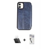 MARSİLYAN™- iPhone 11 Kılıf Zirve Yansıma Serisi - Şeffaf Uv Polymer Nano Ekran Koruyucu + Şeffaf Kamera Lens Koruma Cam