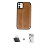 MARSİLYAN™- iPhone 11 Kılıf Zirve Yansıma Serisi - Şeffaf Uv Polymer Nano Ekran Koruyucu + Şeffaf Kamera Lens Koruma Cam
