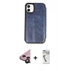 MARSİLYAN™- iPhone 11 Kılıf Zirve Yansıma Serisi - Şeffaf Uv Polymer Nano Ekran Koruyucu + Raze Metal Kamera Lens - SH