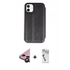 MARSİLYAN™- iPhone 11 Kılıf Zirve Yansıma Serisi - Şeffaf Uv Polymer Nano Ekran Koruyucu + Raze Metal Kamera Lens - SH