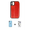 MARSİLYAN™- iPhone 11 Kılıf Zirve Yansıma Serisi - Şeffaf Uv Polymer Nano Ekran Koruyucu + Neon Fosforlu Kamera Lens - TU