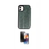 MARSİLYAN™- iPhone 11 Kılıf Zirve Yansıma Serisi - Siyah 3D Antistatik Mat Seramik Nano Ekran Koruyucu