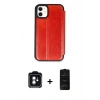MARSİLYAN™- iPhone 11 Kılıf Zirve Yansıma Serisi - Siyah 6D Antistatik Mat Seramik Hayalet Nano Ekran Koruyucu + PVD Metal Kamera Lens - YL