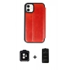 MARSİLYAN™- iPhone 11 Kılıf Zirve Yansıma Serisi - Siyah 6D Antistatik Mat Seramik Hayalet Nano Ekran Koruyucu + PVD Metal Kamera Lens - TU