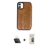 MARSİLYAN™- iPhone 11 Kılıf Zirve Yansıma Serisi - Siyah 6D Mat Seramik Hayalet Nano Ekran Koruyucu + Kamera Lens Koruma Cam - SF