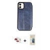 MARSİLYAN™- iPhone 11 Kılıf Zirve Yansıma Serisi - Siyah 6D Mat Seramik Hayalet Nano Ekran Koruyucu + Pers Alüminyum Kamera Lens - KI