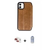 MARSİLYAN™- iPhone 11 Kılıf Zirve Yansıma Serisi - Siyah Joko Magic 5D Cam + Pers Alüminyum Kamera Lens - KI