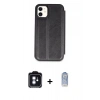 MARSİLYAN™- iPhone 11 Kılıf Zirve Yansıma Serisi - Siyah Joko Magic 5D Cam + PVD Metal Kamera Lens - MI