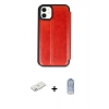 MARSİLYAN™- iPhone 11 Kılıf Zirve Yansıma Serisi - Siyah Joko Magic 5D Cam + Renkli Kamera Lens Koruma Cam - PE