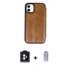 MARSİLYAN™- iPhone 11 Kılıf Zirve Yansıma Serisi - Siyah Joko Magic 5D Cam + PVD Metal Kamera Lens - MI