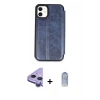 MARSİLYAN™- iPhone 11 Kılıf Zirve Yansıma Serisi - Siyah Joko Magic 5D Cam + Raze Metal Kamera Lens - MR