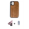 MARSİLYAN™- iPhone 11 Kılıf Zirve Yansıma Serisi - Siyah Joko Magic 5D Cam + Raze Metal Kamera Lens - SH