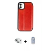 MARSİLYAN™- iPhone 11 Kılıf Zirve Yansıma Serisi - Siyah Joko Magic 5D Cam + Pers Alüminyum Kamera Lens - YL