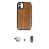 MARSİLYAN™- iPhone 11 Kılıf Zirve Yansıma Serisi - Siyah Joko Magic 5D Hayalet Cam + Pers Alüminyum Kamera Lens - GI