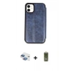 MARSİLYAN™- iPhone 11 Kılıf Zirve Yansıma Serisi - Siyah Joko Magic 5D Hayalet Cam + Pers Alüminyum Kamera Lens - GI