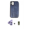 MARSİLYAN™- iPhone 11 Kılıf Zirve Yansıma Serisi - Siyah Joko Magic 5D Hayalet Cam + Raze Metal Kamera Lens - MR