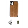 MARSİLYAN™- iPhone 11 Kılıf Zirve Yansıma Serisi - Siyah Joko Magic 5D Hayalet Cam + Raze Metal Kamera Lens - GS