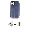MARSİLYAN™- iPhone 11 Kılıf Zirve Yansıma Serisi - Siyah Joko Magic 5D Hayalet Cam + Raze Metal Kamera Lens - GS