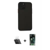 MARSİLYAN™- iPhone 11 Pro Kılıf Ahenk Çizgi Serisi - Şeffaf 360 Full Body Arka Koruyucu + Kamera Lens Koruma Cam - SF
