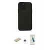 MARSİLYAN™- iPhone 11 Pro Kılıf Ahenk Çizgi Serisi - Şeffaf Pasifik Cam Ekran Koruyucu + Renkli Kamera Lens Koruma Cam - SI
