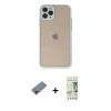 MARSİLYAN™- iPhone 11 Pro Kılıf Ahenk Çizgi Serisi - Siyah 20D Premium Cam Ekran Koruyucu + Shine Kamera Lens Koruma Cam - PE