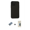 MARSİLYAN™- iPhone 11 Pro Kılıf Ahenk Çizgi Serisi - Siyah 6D Mat Seramik Hayalet Nano Ekran Koruyucu + Shine Kamera Lens Koruma Cam - SABE