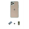 MARSİLYAN™- iPhone 11 Pro Kılıf Ahenk Çizgi Serisi - Siyah Joko Magic 5D Hayalet Cam + Shine Kamera Lens Koruma Cam - GD