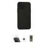 MARSİLYAN™- iPhone 11 Pro Kılıf Ahenk Çizgi Serisi - Siyah Joko Magic 5D Hayalet Cam + Kamera Lens Koruma Cam - SF