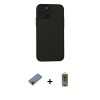 MARSİLYAN™- iPhone 11 Pro Kılıf Ahenk Çizgi Serisi - Siyah Joko Magic 5D Hayalet Cam + Shine Kamera Lens Koruma Cam - SH