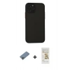 MARSİLYAN™- iPhone 11 Pro Kılıf Ahenk Çizgi Serisi - Siyah Mat Seramik Nano Ekran Koruyucu + Shine Kamera Lens Koruma Cam - GI