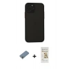 MARSİLYAN™- iPhone 11 Pro Kılıf Ahenk Çizgi Serisi - Siyah Mat Seramik Nano Ekran Koruyucu + Shine Kamera Lens Koruma Cam - GS
