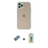 MARSİLYAN™- iPhone 11 Pro Kılıf Ahenk Çizgi Serisi - Siyah Polymer Nano Ekran Koruyucu + Shine Kamera Lens Koruma Cam - GI