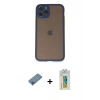 MARSİLYAN™- iPhone 11 Pro Kılıf Ahenk Çizgi Serisi - Siyah Polymer Nano Ekran Koruyucu + Shine Kamera Lens Koruma Cam - MI