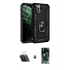 MARSİLYAN™- iPhone 11 Pro Kılıf Ahenk Klasik Koleksiyonu - Şeffaf 360 Full Body Arka Koruyucu + Kamera Lens Koruma Cam - SF