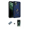 MARSİLYAN™- iPhone 11 Pro Kılıf Ahenk Klasik Koleksiyonu - Şeffaf 360 Full Body Arka Koruyucu + Shine Kamera Lens Koruma Cam - SABE