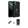 MARSİLYAN™- iPhone 11 Pro Kılıf Ahenk Klasik Koleksiyonu - Şeffaf 360 Full Body Arka Koruyucu + Shine Kamera Lens Koruma Cam - SH