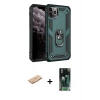 MARSİLYAN™- iPhone 11 Pro Kılıf Ahenk Klasik Koleksiyonu - Şeffaf 360 Full Body Arka Koruyucu + Renkli Kamera Lens Koruma Cam - TU