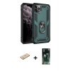 MARSİLYAN™- iPhone 11 Pro Kılıf Ahenk Klasik Koleksiyonu - Şeffaf 360 Full Body Arka Koruyucu + Renkli Kamera Lens Koruma Cam - YL