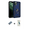 MARSİLYAN™- iPhone 11 Pro Kılıf Ahenk Klasik Koleksiyonu - Şeffaf Pasifik Cam Ekran Koruyucu + Shine Kamera Lens Koruma Cam - GS