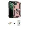 MARSİLYAN™- iPhone 11 Pro Kılıf Ahenk Klasik Koleksiyonu - Şeffaf Pasifik Cam Ekran Koruyucu + Renkli Kamera Lens Koruma Cam - YL