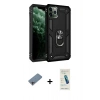 MARSİLYAN™- iPhone 11 Pro Kılıf Ahenk Klasik Koleksiyonu - Şeffaf Pasifik Cam Ekran Koruyucu + Shine Kamera Lens Koruma Cam - GI