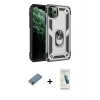 MARSİLYAN™- iPhone 11 Pro Kılıf Ahenk Klasik Koleksiyonu - Şeffaf Pasifik Cam Ekran Koruyucu + Shine Kamera Lens Koruma Cam - SABE
