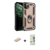 MARSİLYAN™- iPhone 11 Pro Kılıf Ahenk Klasik Koleksiyonu - Siyah 20D Premium Cam Ekran Koruyucu + Renkli Kamera Lens Koruma Cam - MI