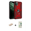MARSİLYAN™- iPhone 11 Pro Kılıf Ahenk Klasik Koleksiyonu - Siyah 20D Premium Cam Ekran Koruyucu + Renkli Kamera Lens Koruma Cam - MI