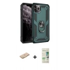 MARSİLYAN™- iPhone 11 Pro Kılıf Ahenk Klasik Koleksiyonu - Siyah 20D Premium Cam Ekran Koruyucu + Renkli Kamera Lens Koruma Cam - SI
