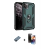 MARSİLYAN™- iPhone 11 Pro Kılıf Ahenk Klasik Koleksiyonu - Siyah 3D Antistatik Mat Seramik Nano Ekran Koruyucu + Shine Kamera Lens Koruma Cam - SH