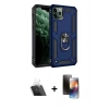MARSİLYAN™- iPhone 11 Pro Kılıf Ahenk Klasik Koleksiyonu - Siyah 3D Antistatik Mat Seramik Nano Ekran Koruyucu + Kamera Lens Koruma Cam - SF