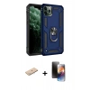 MARSİLYAN™- iPhone 11 Pro Kılıf Ahenk Klasik Koleksiyonu - Siyah 3D Antistatik Mat Seramik Nano Ekran Koruyucu + Renkli Kamera Lens Koruma Cam - MI