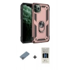 MARSİLYAN™- iPhone 11 Pro Kılıf Ahenk Klasik Koleksiyonu - Siyah 5D Hayalet Cam Ekran Koruyucu + Shine Kamera Lens Koruma Cam - GS