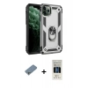 MARSİLYAN™- iPhone 11 Pro Kılıf Ahenk Klasik Koleksiyonu - Siyah 5D Hayalet Cam Ekran Koruyucu + Shine Kamera Lens Koruma Cam - GS